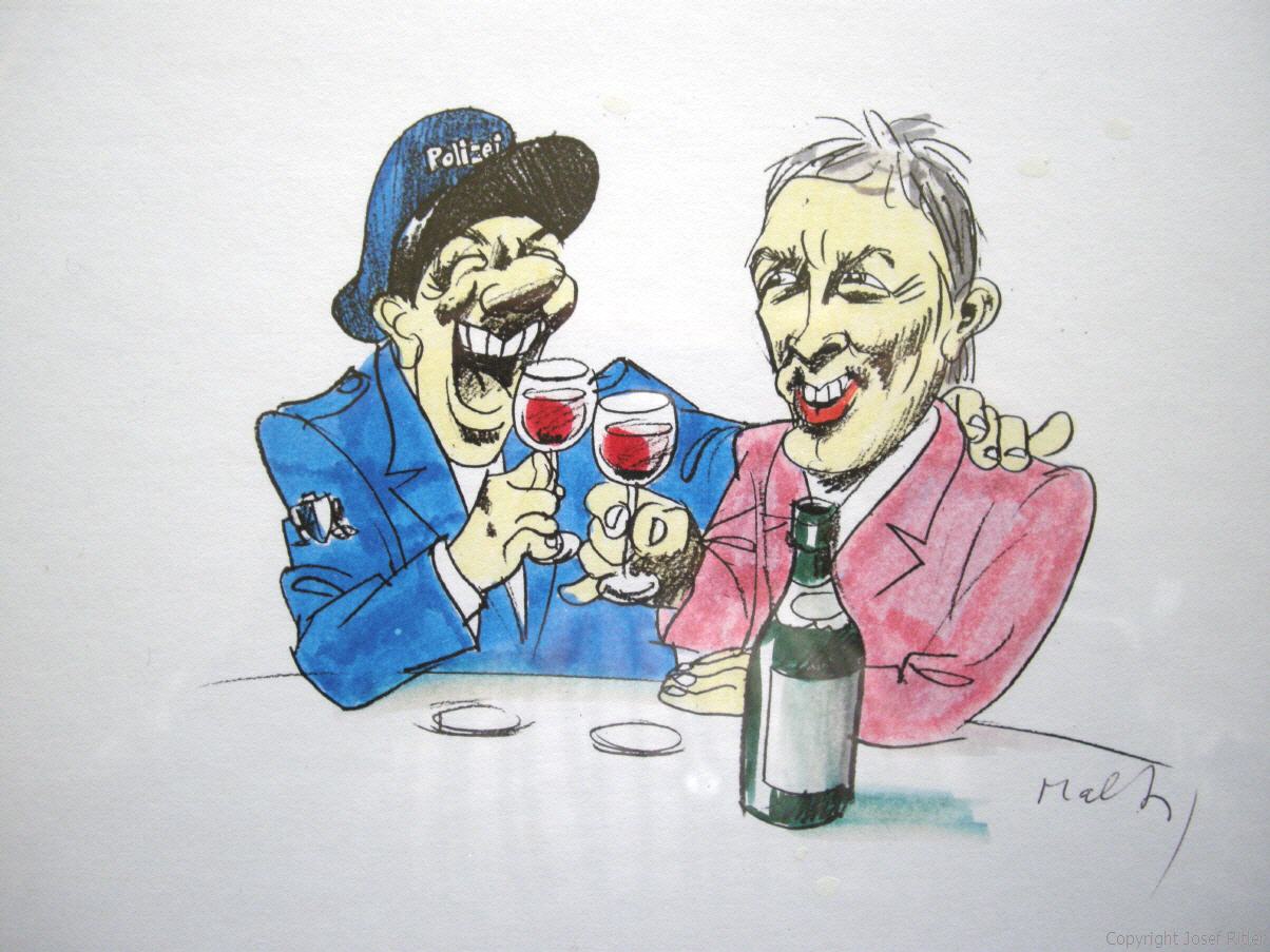 Dutzis mit Polizisten
(Illustration: Urs Maltry)